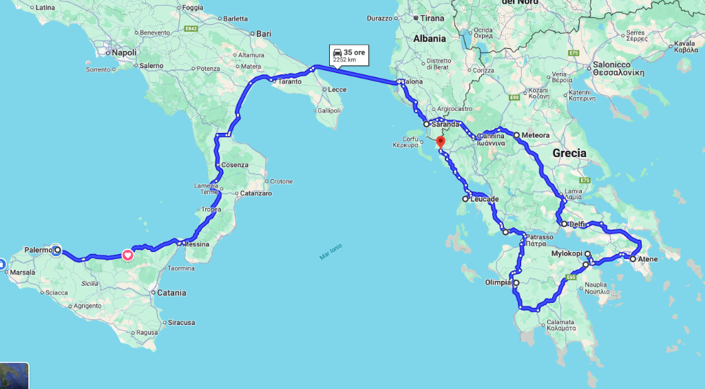 Viaggio Palermo - Grecia